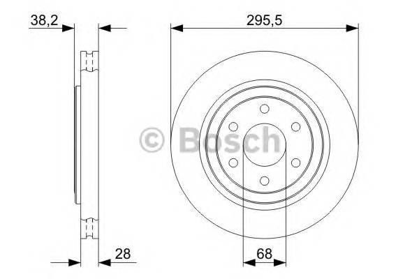 BOSCH 0 986 479 356 Гальмівний диск