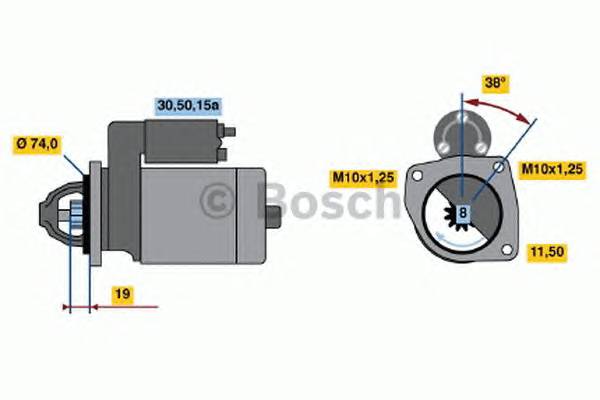 BOSCH 0 986 013 511 Стартер