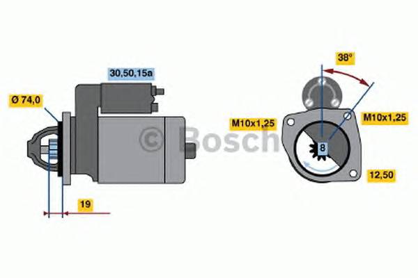 BOSCH 0 986 013 501 Стартер