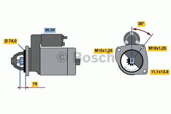 BOSCH 0 986 014 991 Стартер