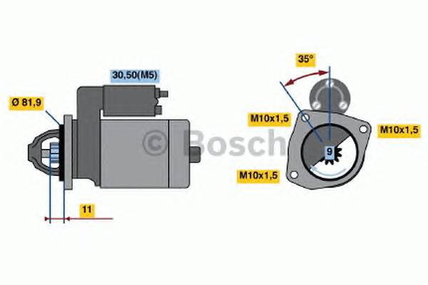 BOSCH 0 986 019 220 Стартер