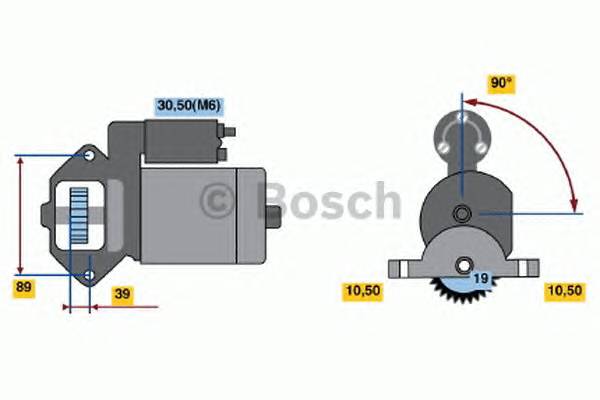 BOSCH 0 986 021 351 Стартер