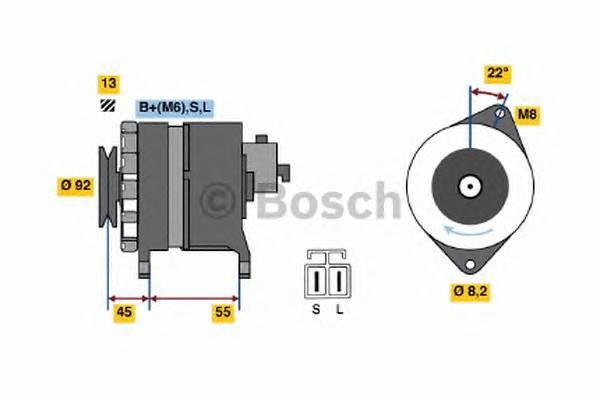 BOSCH 0 986 046 401 Генератор