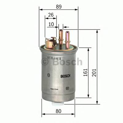 BOSCH 0 450 906 376 Паливний фільтр