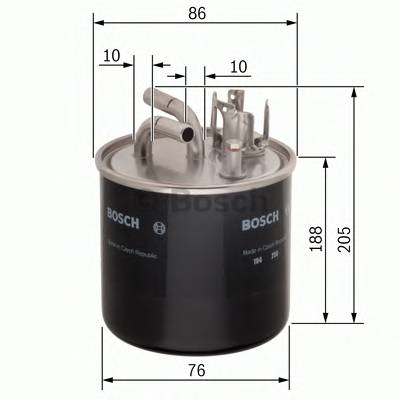 BOSCH 0 450 906 459 Паливний фільтр