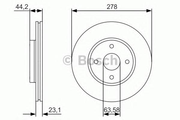 BOSCH 0 986 479 659 Тормозной диск