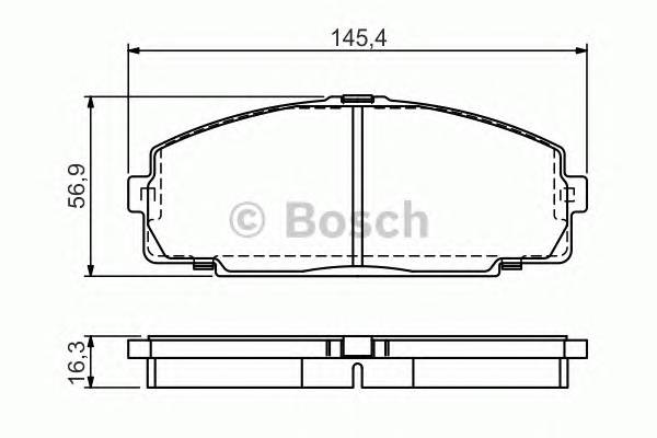 BOSCH 0986495058 Тормозные колодки дисковые