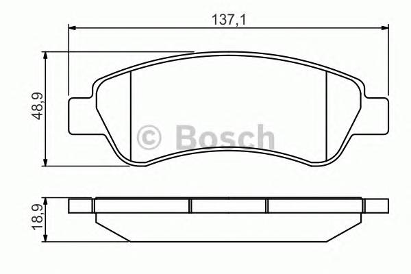 BOSCH 0986495254 Гальмівні колодки