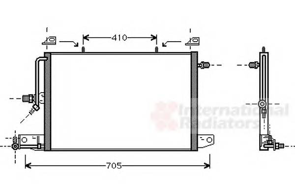 VAN WEZEL 03005117 Конденсатор, кондиционер