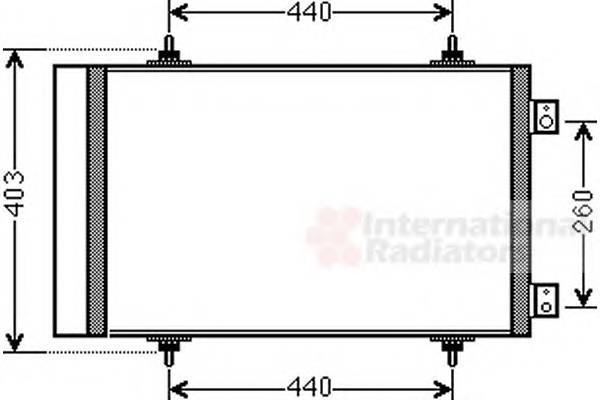 VAN WEZEL 09005263 Конденсатор, кондиционер