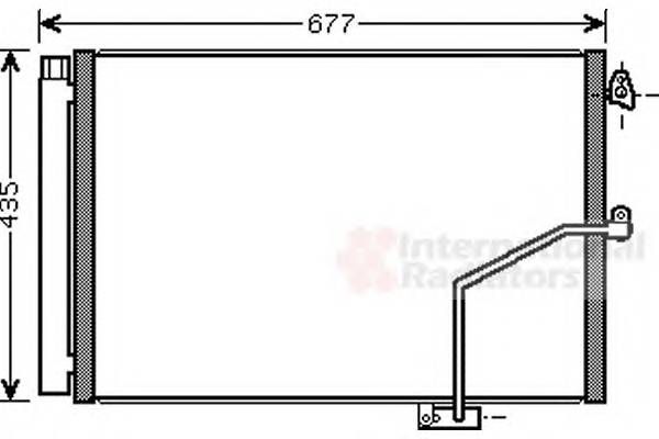 VAN WEZEL 30005450 Конденсатор, кондиционер