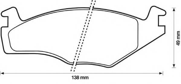 JURID 571317J Комплект тормозных колодок,