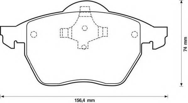 JURID 571921J Комплект гальмівних колодок,