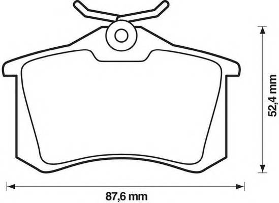 JURID 573032J Комплект тормозных колодок,