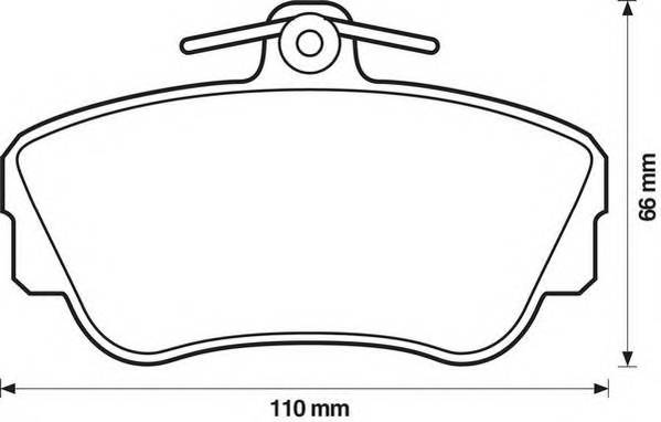 JURID 571414J Комплект тормозных колодок,