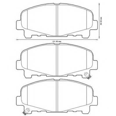 JURID 572635J Комплект тормозных колодок,