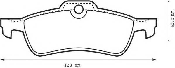 JURID 573056JC Комплект гальмівних колодок,