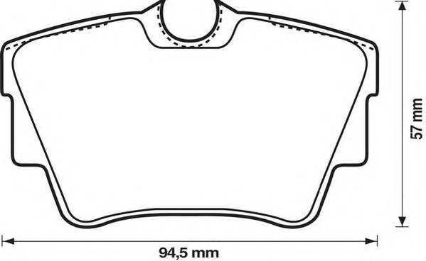 JURID 573059J Комплект гальмівних колодок,