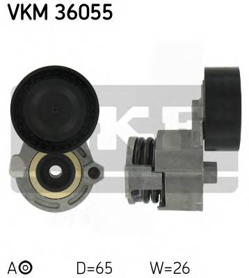 SKF VKM 36055 Натяжной ролик, поликлиновой