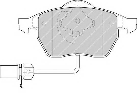 FERODO FDB1323 Комплект тормозных колодок,