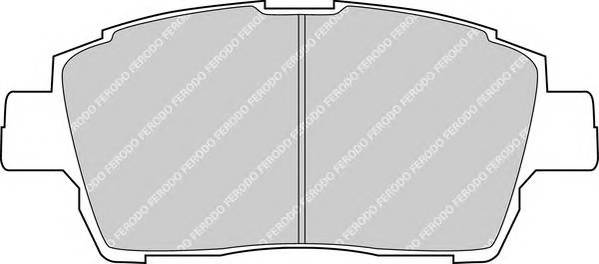FERODO FDB1392 Комплект гальмівних колодок,