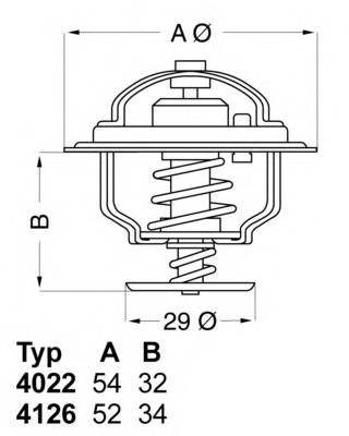 WAHLER 4126.88 Термостат, охлаждающая жидкость