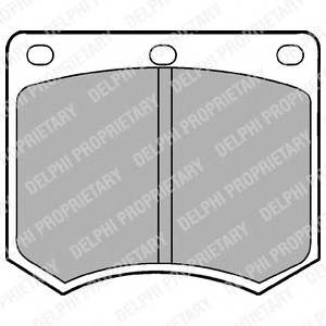 DELPHI LP154 Комплект тормозных колодок,