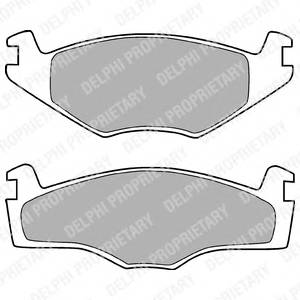 DELPHI LP420 Комплект гальмівних колодок,