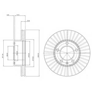 DELPHI BG9692 Гальмівний диск