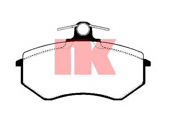 NK 224727 Комплект тормозных колодок,