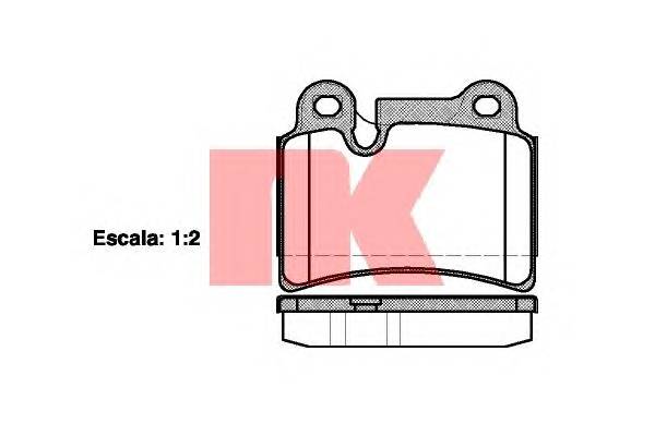 NK 224793 Комплект тормозных колодок,