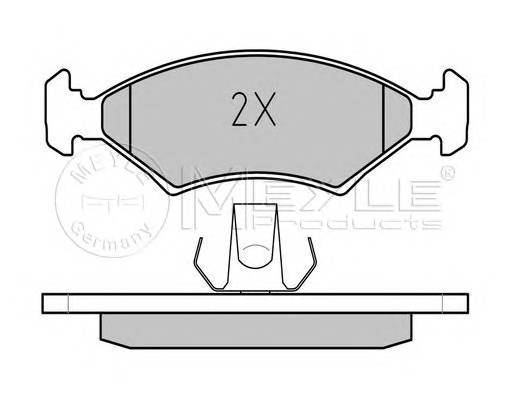 MEYLE 025 207 5318 Комплект тормозных колодок,