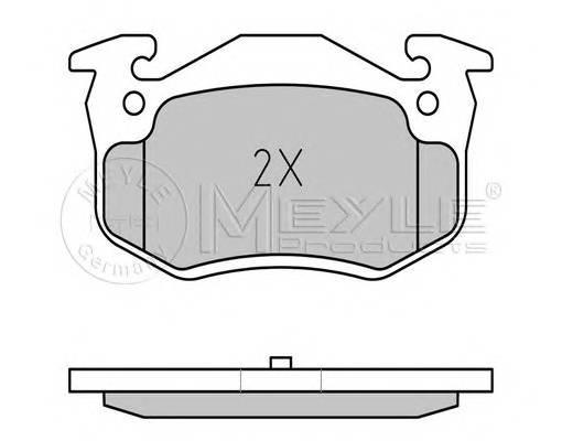 MEYLE 025 209 7311/PD Комплект гальмівних колодок,