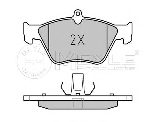 MEYLE 025 214 1117 Комплект тормозных колодок,