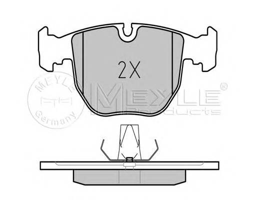 MEYLE 025 214 8619/PD Комплект тормозных колодок,