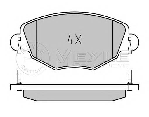 MEYLE 025 232 7918/PD Комплект гальмівних колодок,