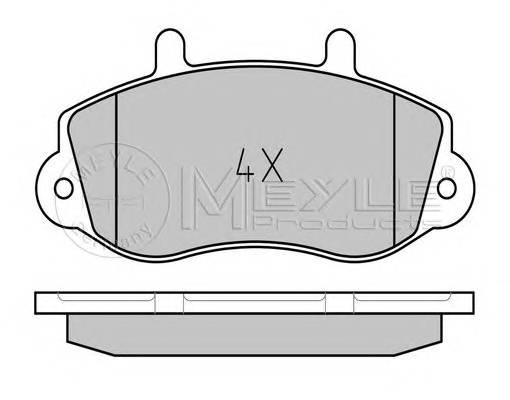 MEYLE 025 233 0218 Комплект гальмівних колодок,