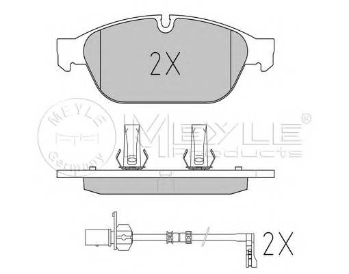 MEYLE 025 261 5820/PD Комплект тормозных колодок,