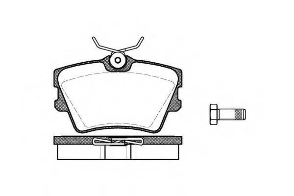 REMSA 0591.00 Комплект тормозных колодок,