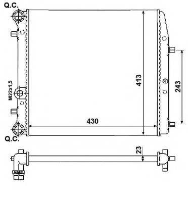 NRF 53021A Основной радиатор (двигателя)