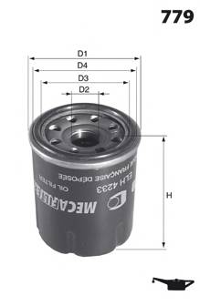 MECAFILTER ELH4259 Масляный фильтр