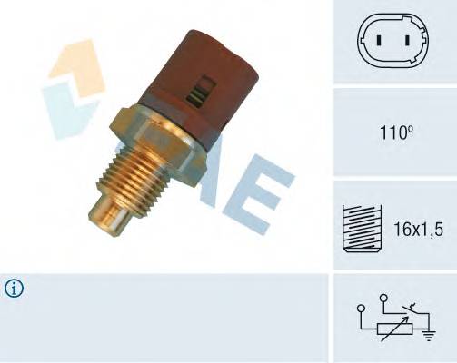 FAE 34450 Датчик, температура охлаждающей