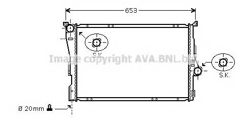 AVA QUALITY COOLING BWA2278 Радиатор, охлаждение двигателя