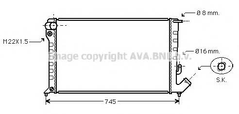 AVA QUALITY COOLING CNA2151 Радиатор, охлаждение двигателя