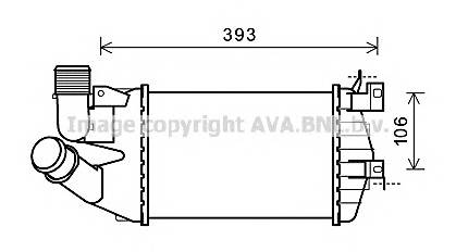 AVA QUALITY COOLING OL4584 Інтеркулер