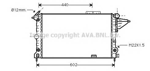 AVA QUALITY COOLING OLA2120 Радиатор, охлаждение двигателя