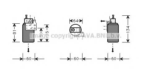 AVA QUALITY COOLING OLD143 Осушитель, кондиционер