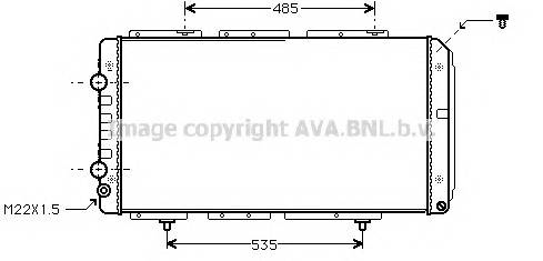 AVA QUALITY COOLING PE2150 Радиатор, охлаждение двигателя