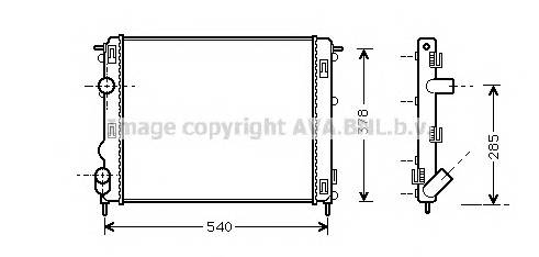 AVA QUALITY COOLING RTA2270 Радиатор, охлаждение двигателя