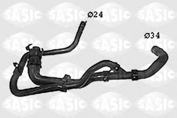 SASIC SWH0485 Шланг радиатора